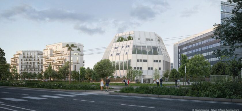 Pose de la première pierre du projet réunissant un data center et une résidence étudiante à Vélizy-Villacoublay