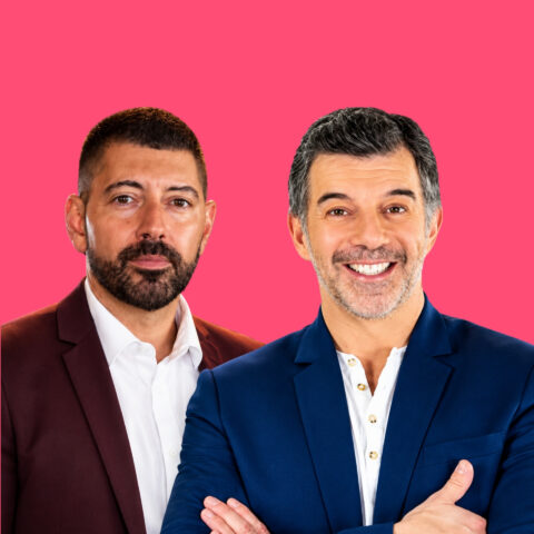 Xavier Belvaux et Stéphane Plaza en pochette de Mon Podcast Immo
