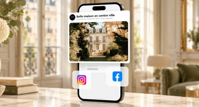 Annonce immobilière de prestige sur Instagram avec Boost Social Immo de Belles Demeures